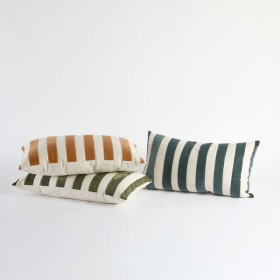 Ariana-Velvet-Stripe-Large-Oblong-Cushion-by-MUSE on sale