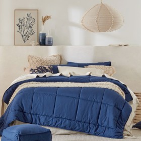 Snoozi-Cube-Navy-Comforter-Set-by-Essentials on sale