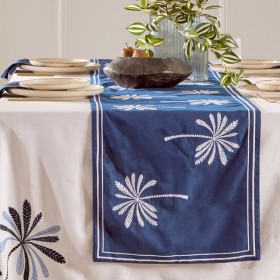 Siwa-Palm-Embroidered-Table-Runner-by-MUSE on sale