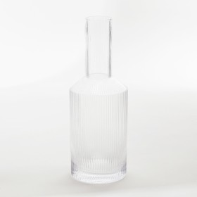 Mila-Ribbed-Crystal-Glass-Carafe-by-MUSE on sale