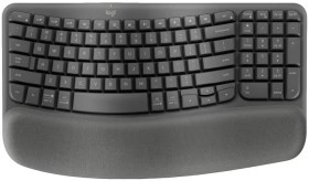 Logitech-Wave-Keys-Wireless-Ergonomic-Keyboard-Graphite on sale