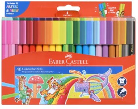 Faber-Castell+Connector+Pens+40+Pack