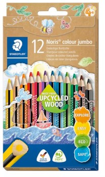 Staedtler-Noris-Colour-Triangular-Jumbo-Pencils-12-Pack on sale