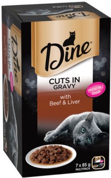Dine-Wet-Cat-Food-7x85g-Selected-Varieties on sale