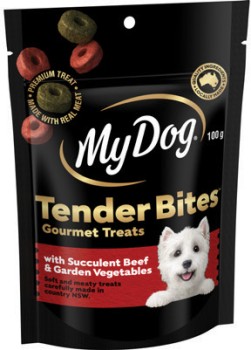 My-Dog-Tender-Bites-Gourmet-Treats-100g-Selected-Varieties on sale