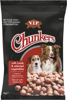 VIP-Chunkers-Fresh-Dog-Food-1kg-Selected-Varieties-from-the-Meat-Dept on sale