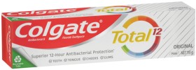 Colgate-Total-Toothpaste-115g-or-Slim-Soft-Advanced-Charcoal-Bristles-Ultra-Soft-Toothbrush-1-Pack-Selected-Varieties on sale