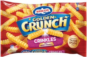 Birds-Eye-Golden-Crunch-Chips-900g-Selected-Varieties on sale