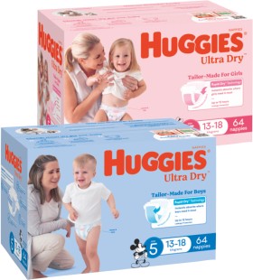 Huggies-Nappies-or-Nappy-Pants-48-90-Pack-Selected-Varieties on sale