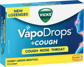 Vicks-VapoDrops-Cough-Lozenges-Honey-Lemon-Menthol-16-Pack on sale