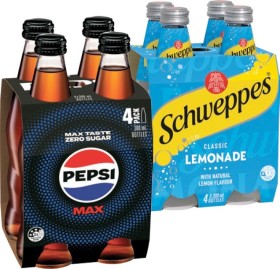Pepsi-Max-or-Schweppes-Mixers-4x300mL-Selected-Varieties on sale