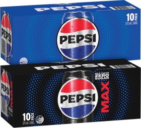 Pepsi-Solo-or-Schweppes-Infused-Natural-Water-10x375mL-or-Bubly-8x375mL-Selected-Varieties on sale