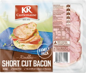 KR-Castlemaine-Rindless-Short-Cut-Bacon-630g on sale