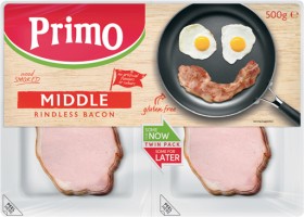 Primo-Rindless-Middle-Bacon-500g on sale