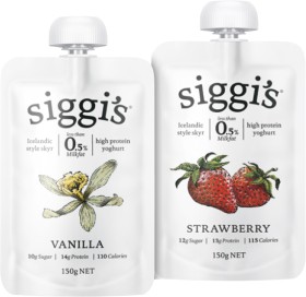 Siggis-Yoghurt-Pouch-150g-Selected-Varieties on sale