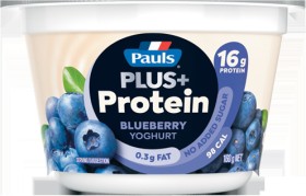 Pauls-Plus-Protein-Yoghurt-160g-Selected-Varieties on sale