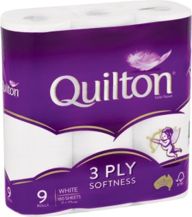 Quilton-Toilet-Rolls-3-Ply-9-Pack on sale