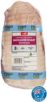 Coles-Australian-Pork-Shoulder-Roast-Boneless on sale