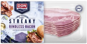 Don-Crafted-Cuts-Rindless-Streaky-Bacon-180g on sale