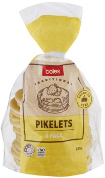 Coles-Pikelets-8-Pack-200g on sale