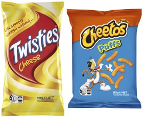 Twisties-Burger-Rings-or-Cheetos-80g-90g on sale