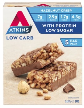 Atkins-Low-Carb-Hazelnut-Crisp-Bar-5-Pack-185g on sale