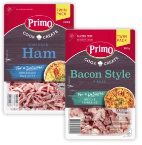 Primo-Shredded-Ham-or-Bacon-Style-Pieces-Twin-Pack-300g on sale