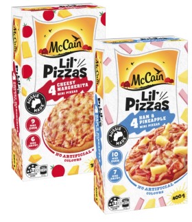 McCain-Lil-Pizzas-4-Pack-380g-400g on sale