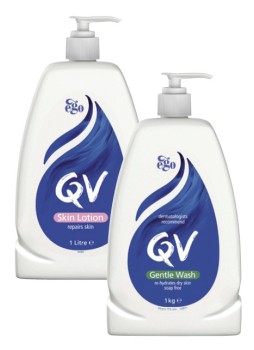 QV-Gentle-Wash-1kg-or-Skin-Lotion-1-Litre on sale