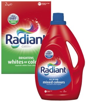 Radiant-Laundry-Liquid-2-Litre-or-Powder-2kg on sale
