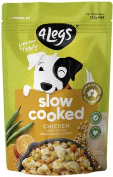 4-Legs-Slow-Cooked-Dog-Food-250g on sale
