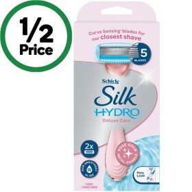 Schick-Hydro-Silk-Deluxe-Care-Metal-Handle-Kit-Pk-2 on sale