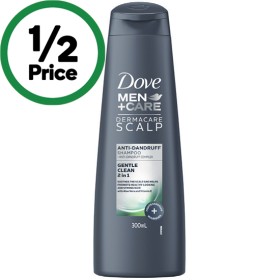 Dove-MenCare-Gentle-Clean-2-In-1-Anti-Dandruff-Shampoo-300ml on sale