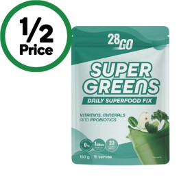 28GO-Super-Greens-150g on sale