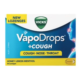 Vicks-VapoDrop-Cough-Sore-Throat-Lozenges-Pk-36 on sale