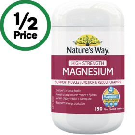 Natures-Way-High-Strength-Magnesium-Tablets-Pk-150 on sale