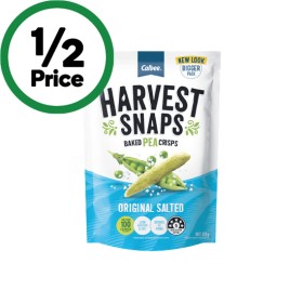 Calbee-Harvest-Snaps-Original-Baked-Pea-Crisps-Salted-120g on sale