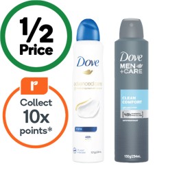 Dove-Antiperspirant-Deodorant-220-250ml on sale