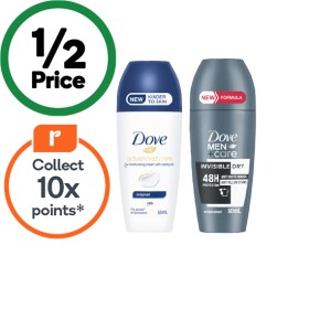 Dove-Advanced-Roll-On-Deodorant-50ml on sale