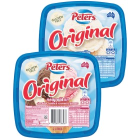 Peters-Original-Ice-Cream-Tub-Varieties-2-Litre-From-the-Freezer on sale
