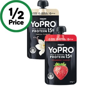 Danone-YoPRO-High-Protein-Yoghurt-Pouch-150g-From-the-Fridge on sale