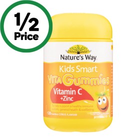Natures-Way-Kids-Smart-Vita-Gummies-Vitamin-C-Zinc-Pk-120 on sale
