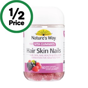Natures-Way-Hair-Skin-Nails-Vita-Gummies-Pk-60 on sale