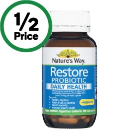 Natures-Way-Restore-Probiotic-Pk-90 on sale
