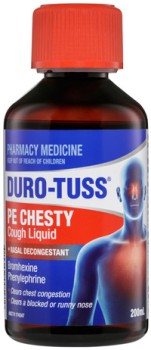 Duro-Tuss-PE-Chesty-Cough-Liquid-Nasal-Decongestant-200mL on sale