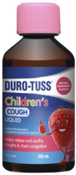 Duro-Tuss-Childrens-Cough-Liquid-Strawberry-Flavour-200mL on sale