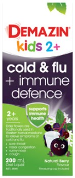 Demazin-Kids-2-Cold-Flu-Immune-Defence-200mL on sale