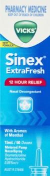 Vicks-Sinex-Extra-Fresh-Nasal-Spray-15mL on sale
