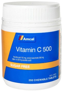 Amcal-Vitamin-C-500-Sugar-Free-200-Tablets on sale