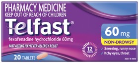 Telfast-Hayfever-Allergy-Relief-60mg-20-Tablets on sale